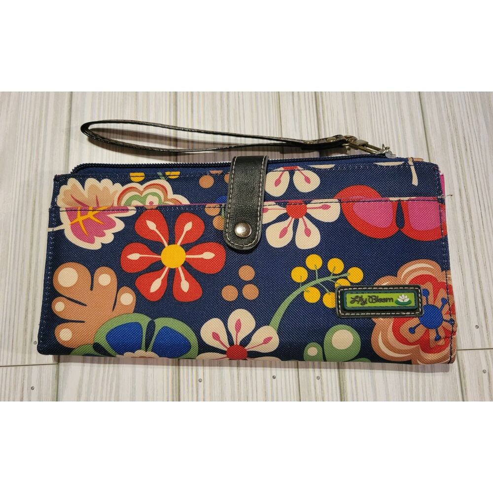 Lily Bloom Wallet Clutch Purse Karma Bloom Print